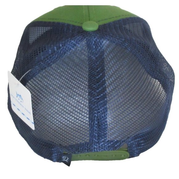 Southern Tide Men's White Tailed Deer Patch Trucker Hat Forest Green Blue NWT - Picture 2 of 5